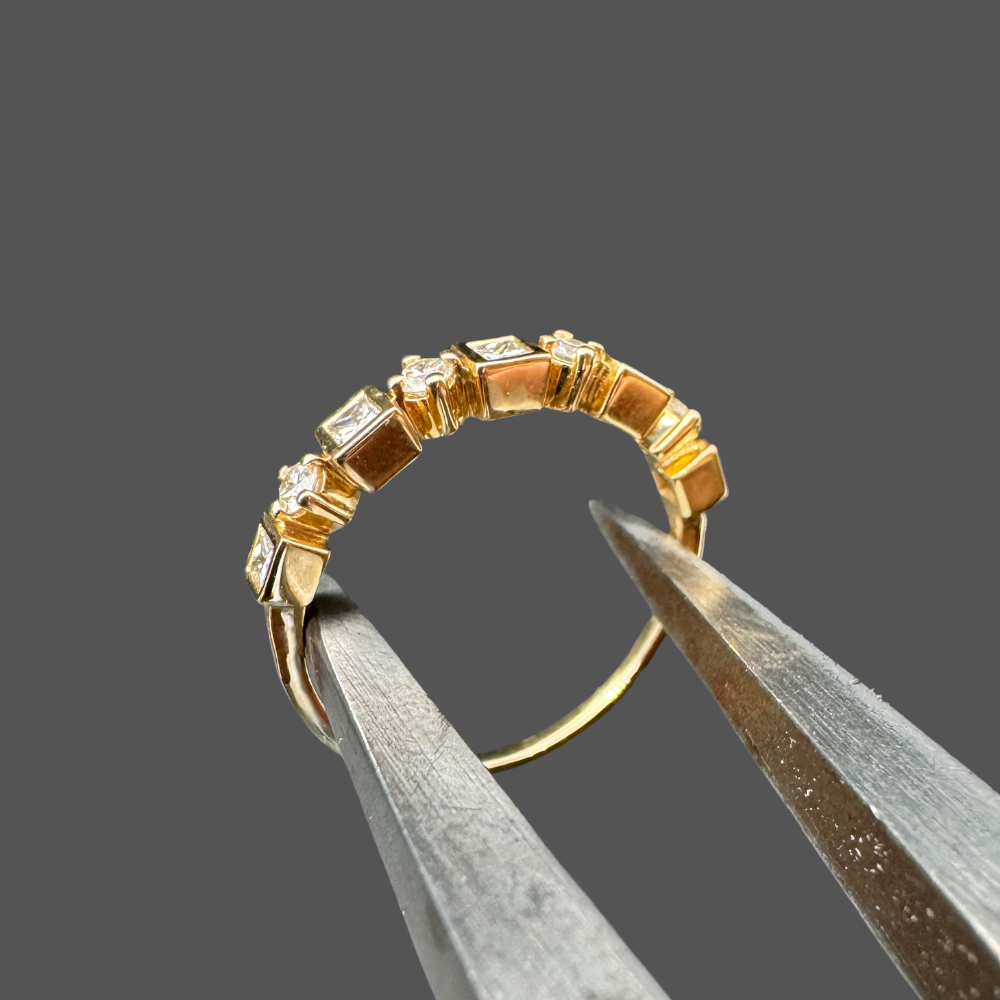 Alliance fantaisie diamants or jaune 0.39ct