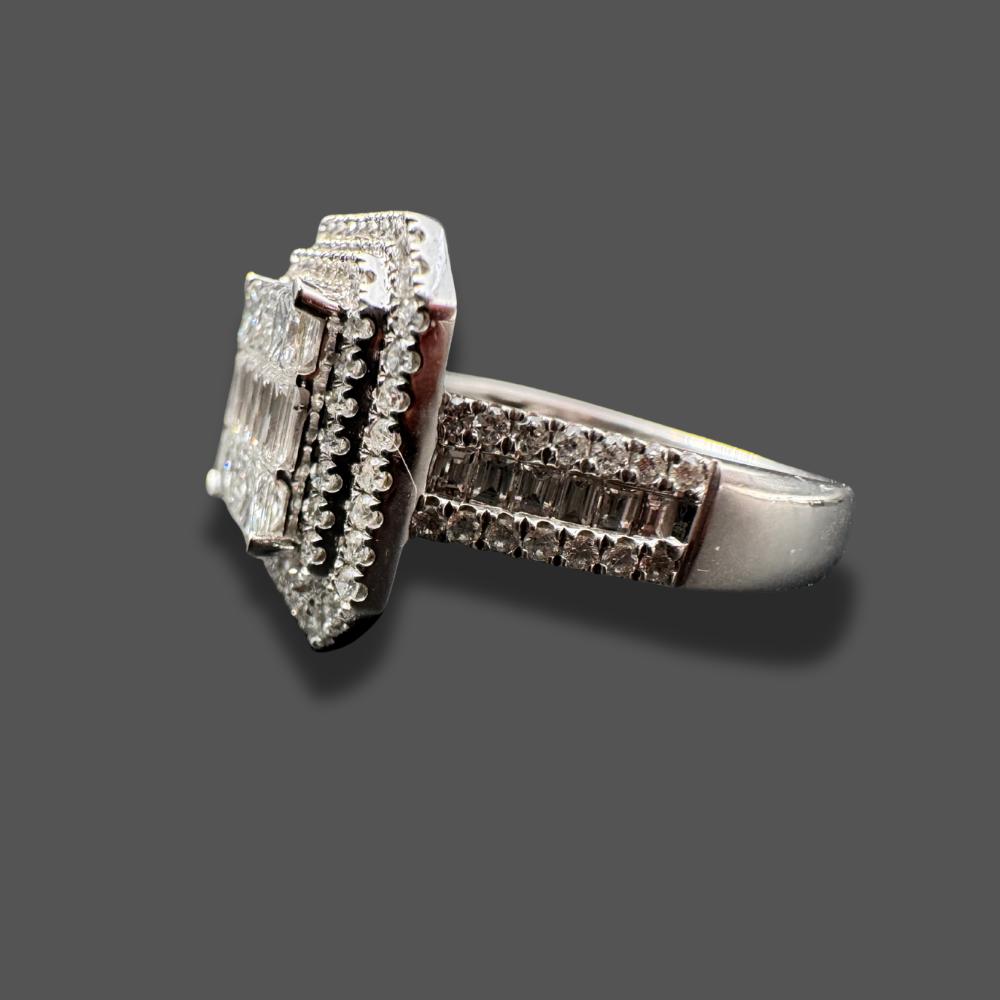 Bague Pavage en or blanc 18 carats