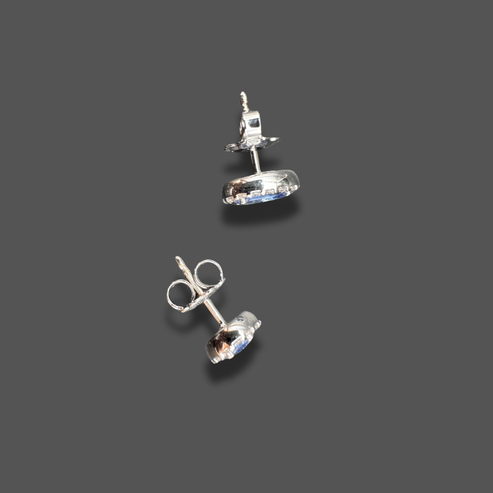 Boucles d’Oreilles Entourage Saphir