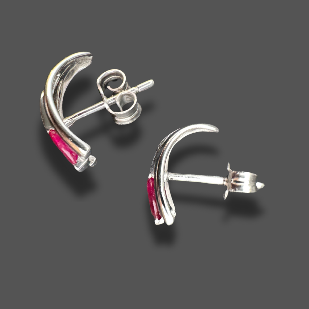 Boucles d’oreilles rubis