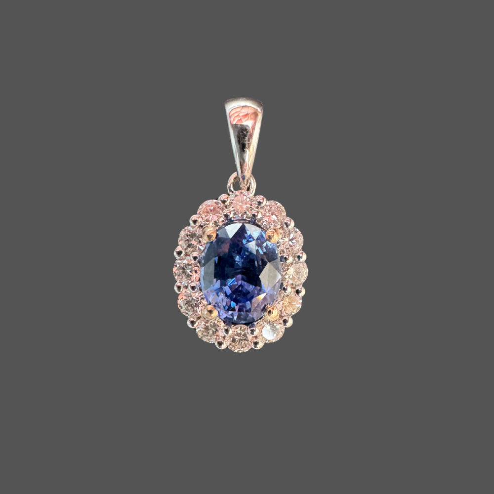 Pendentif saphir de Ceylan