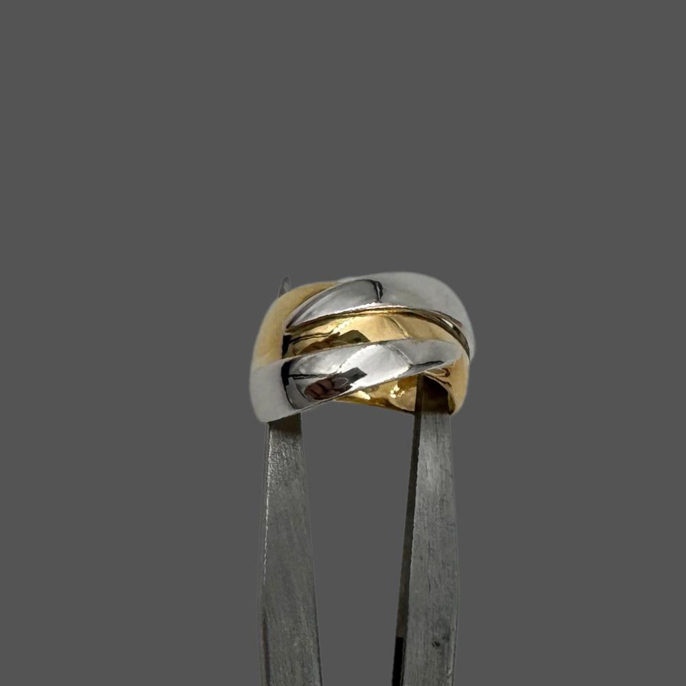 Bague Deux Or Blanc et Jaune