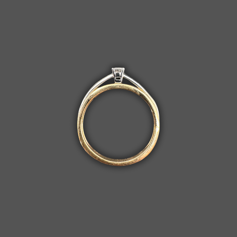 Solitaire Bi-Color 0.10ct