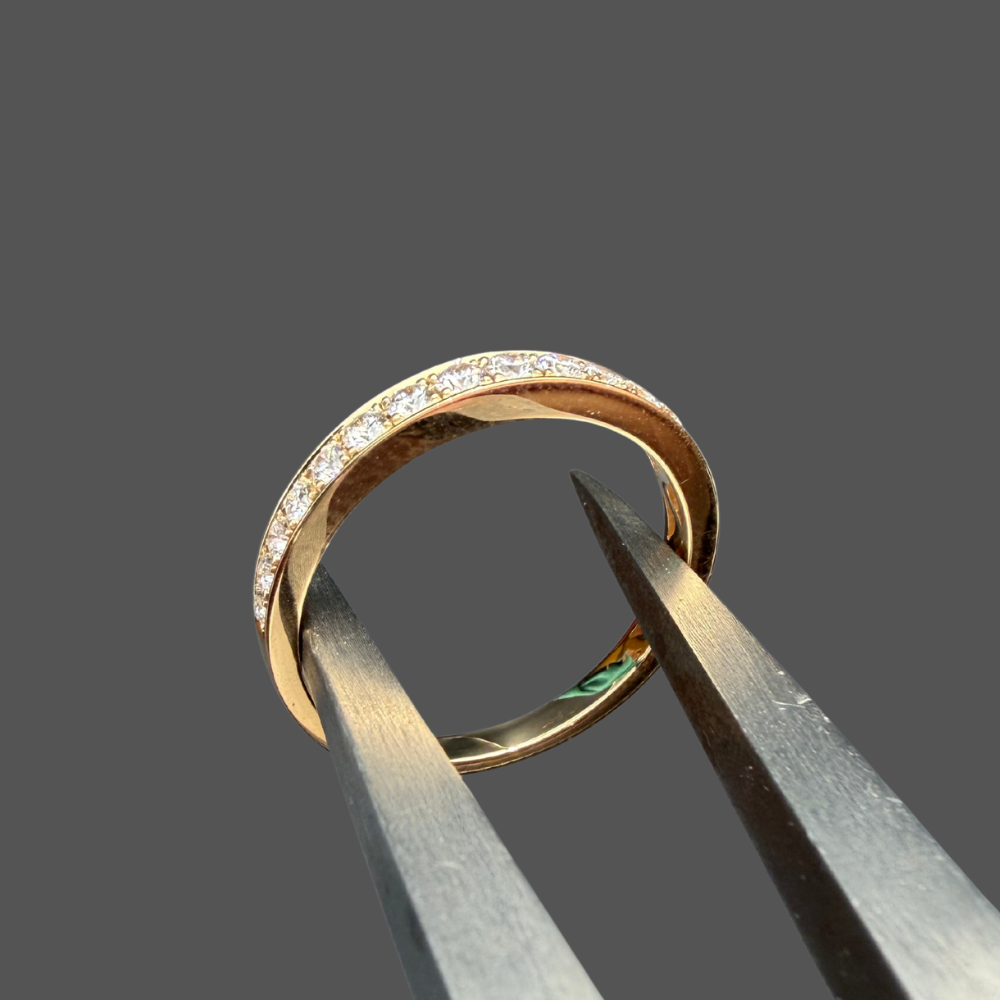 Demi-Alliance Diamants G-VS 0,35 ct – Or Jaune 18 Carats