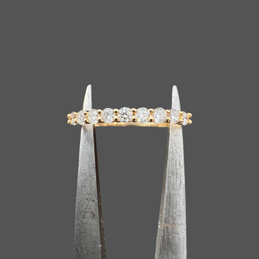 Demi alliance diamants or jaune 0.26ct