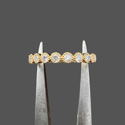 Alliance fantaisie diamants or jaune 0.32ct