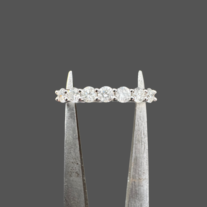 Demi alliance diamants or blanc 0.43ct