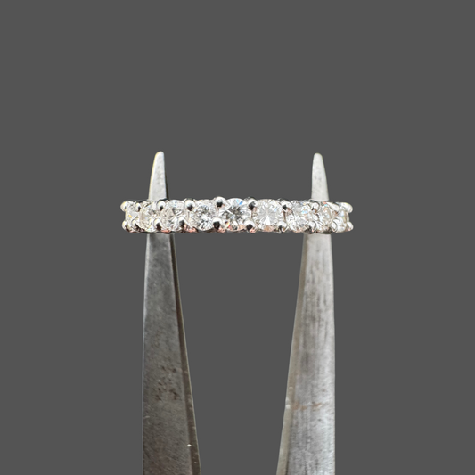 Demi alliance diamants or blanc 0.33ct – 2.40g