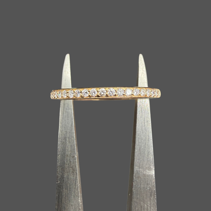 Demi-Alliance Diamants G-VS 0,13 ct – Or Jaune 18 Carats
