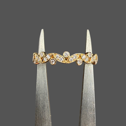 Demi-Alliance Diamants G-VS 0,15 ct – Or Jaune 18 Carats