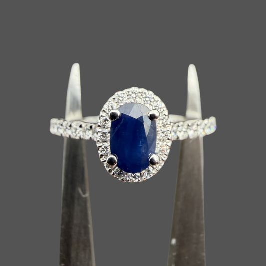 Bague Saphir et Diamants