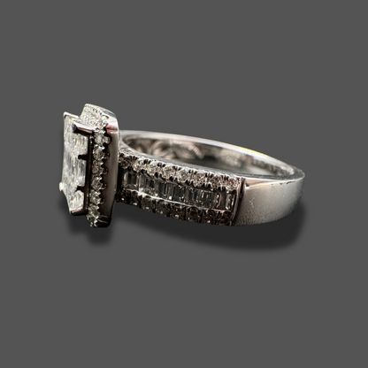 Bague Pavage en or blanc 18 carats