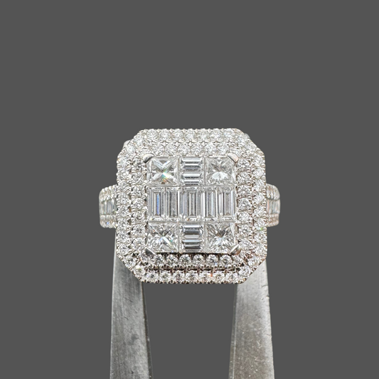 Bague Pavage en or blanc 18 carats