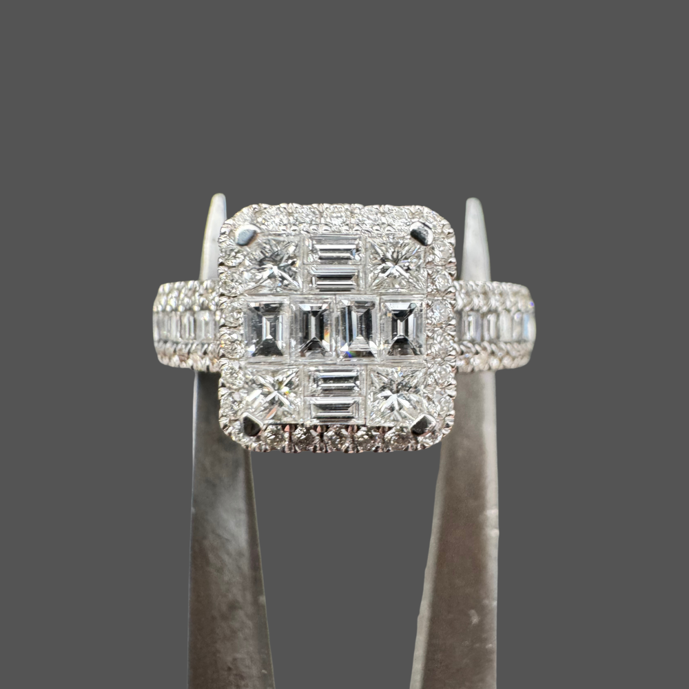 Bague Pavage en or blanc 18 carats