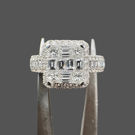 Bague Pavage en or blanc 18 carats
