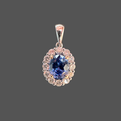 Pendentif saphir de Ceylan