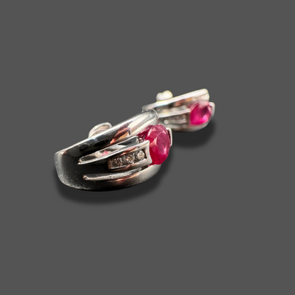 Boucles d’oreilles rubis