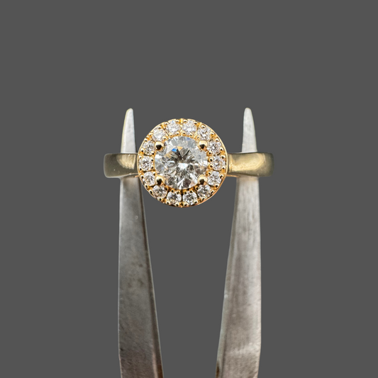 Bague solitaire accompagné 0.40ct