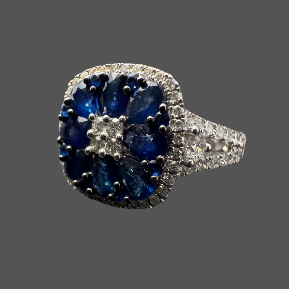 Bague Saphir Fleure