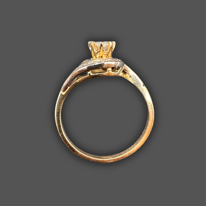 Bague en Or Jaune & Diamants