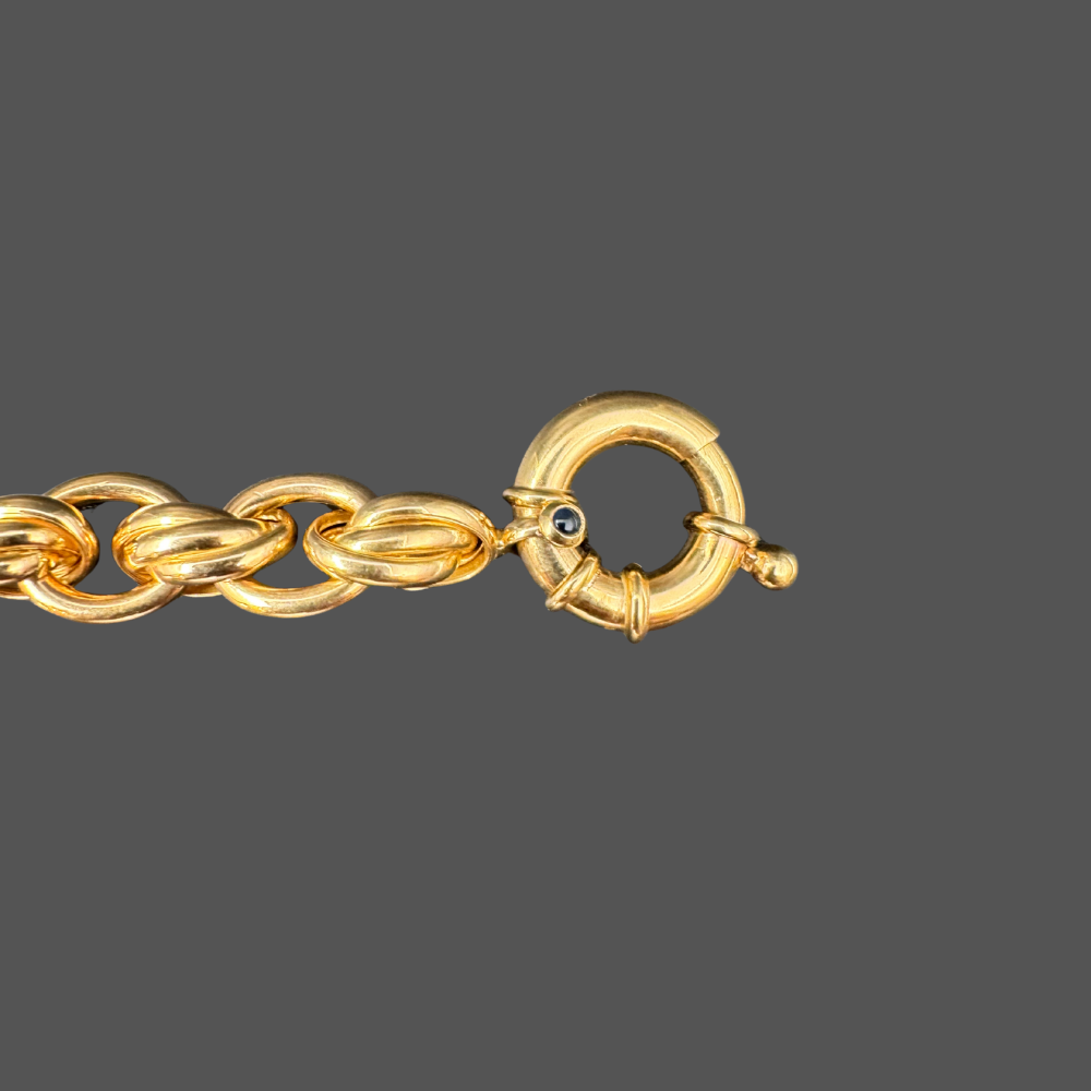 Bracelet mailles torsadées