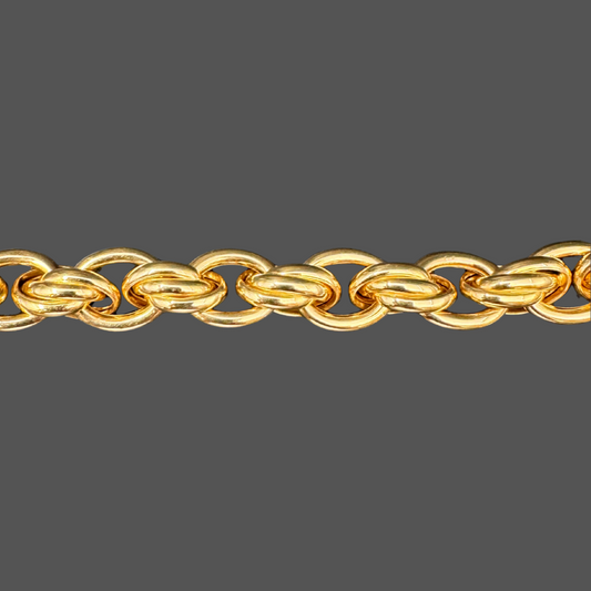 Bracelet mailles torsadées