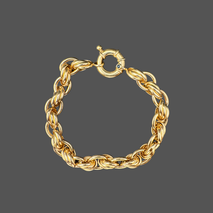 Bracelet mailles torsadées