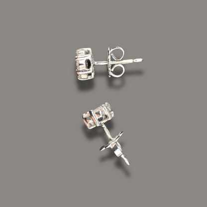Boucles d’Oreilles Fleur Diamants
